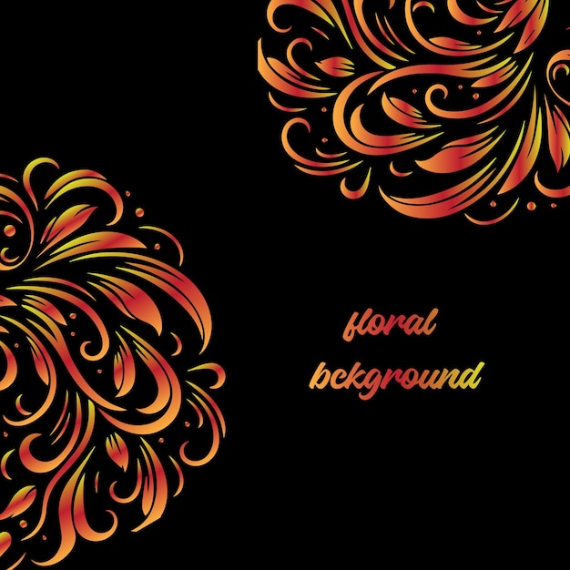 floral background vector illustration