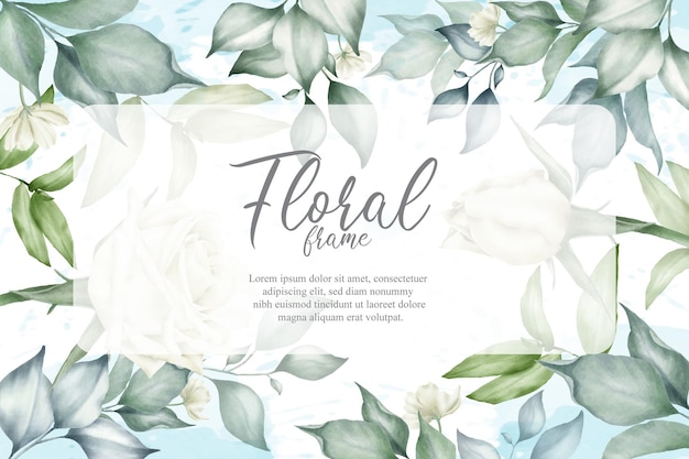 floral background for wedding invitation