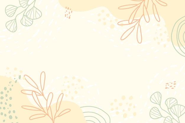 floral background with memphis style