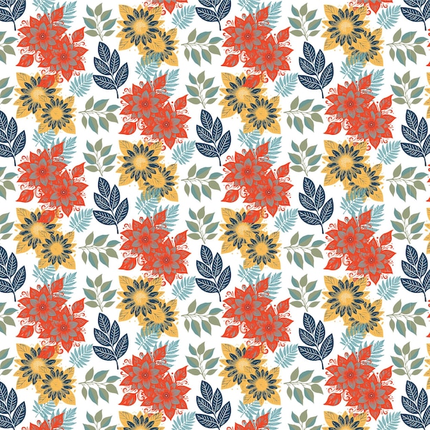 floral background with a pattern of flowers