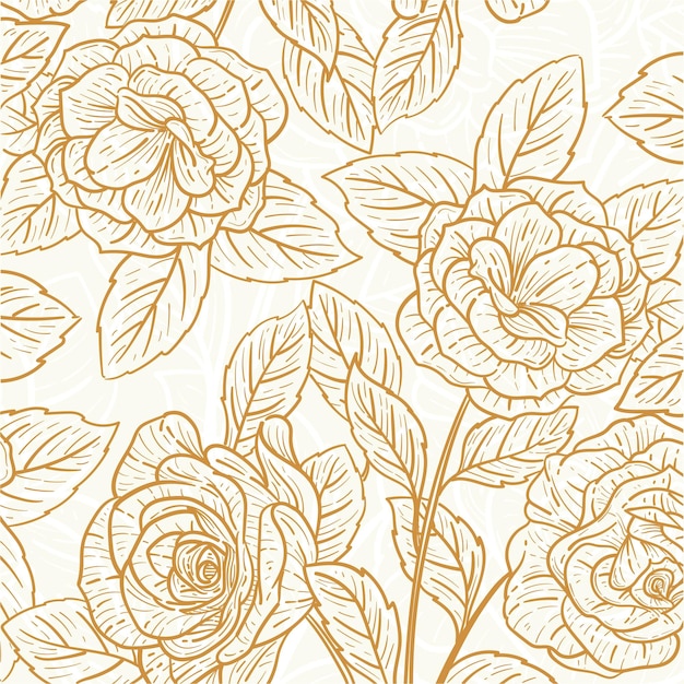 Floral background with rose flower