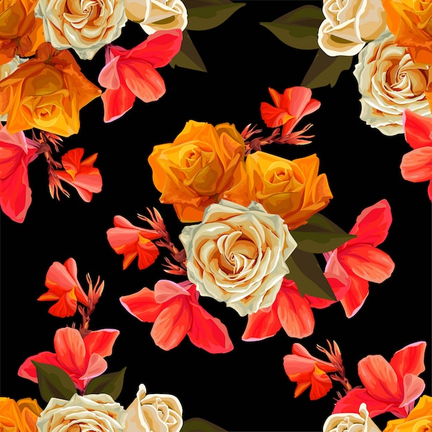 Floral beautiful  background   vector illustration