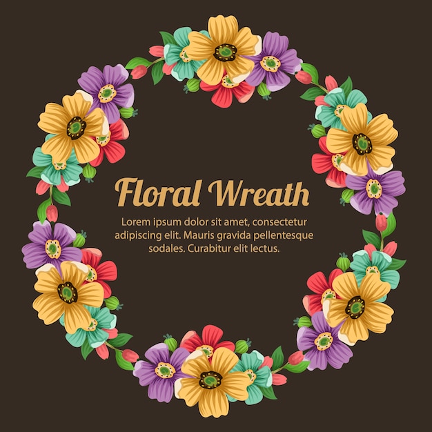 floral blossom spring wreath