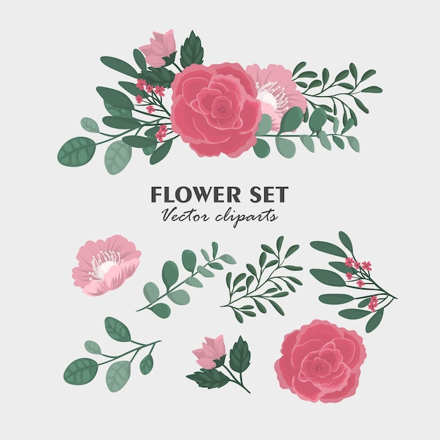 Floral border background - pink flower border