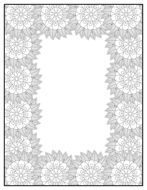 floral border, border design frame, flower border design. Easy border design, page border design.