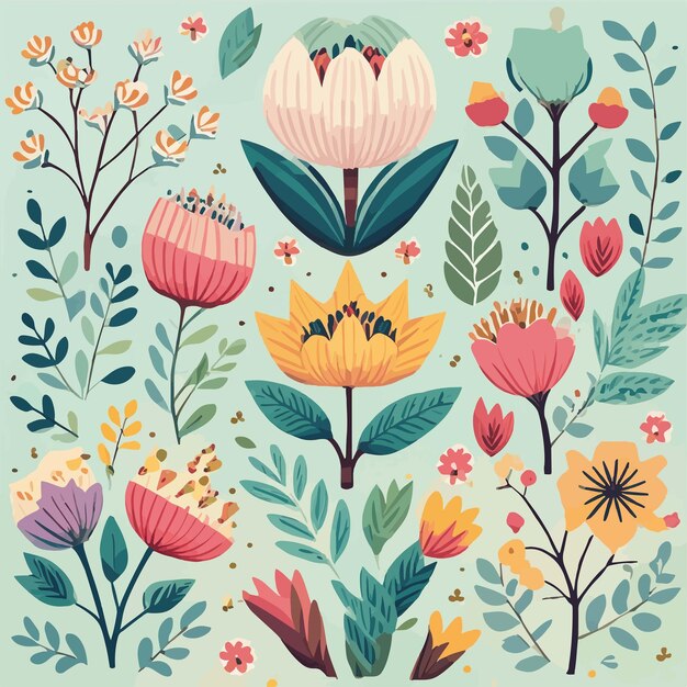 Floral and Botanical Background