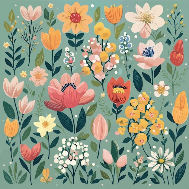 Floral and Botanical Background