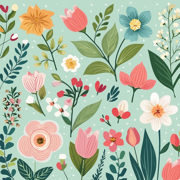 Floral and Botanical Background