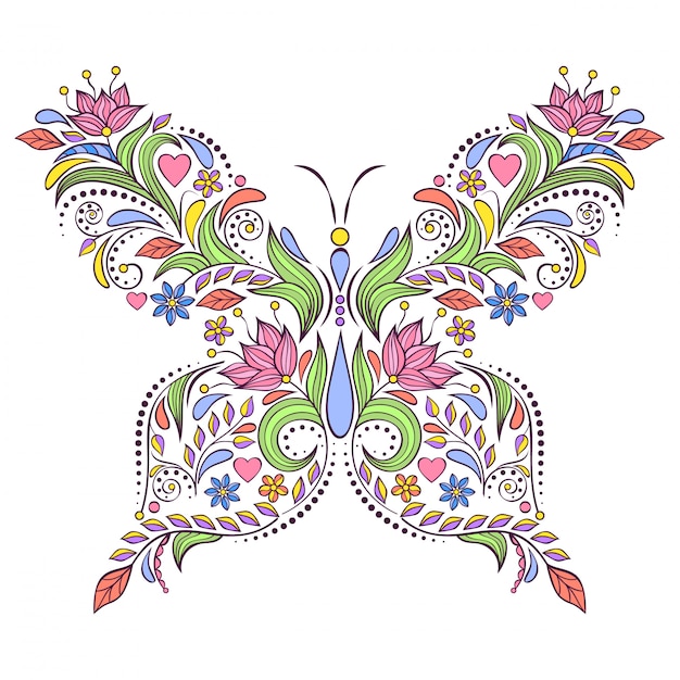  floral butterfly 