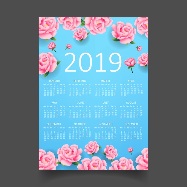 Floral calendar 2019