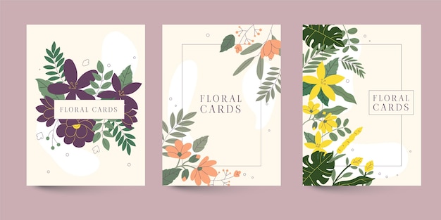 Floral cards collection