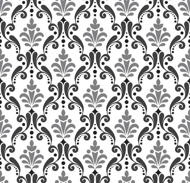 Floral ceramic seamless pattern