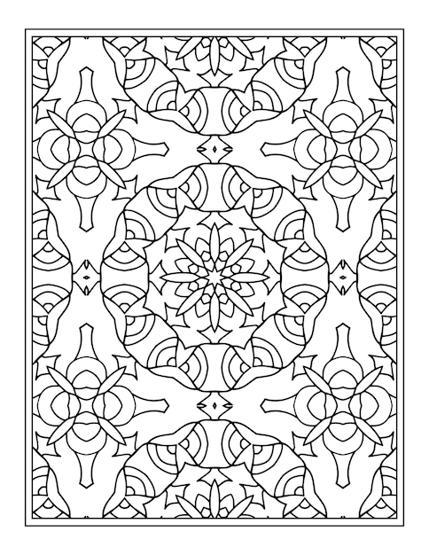 Floral coloring book for adults flower mandala coloring page