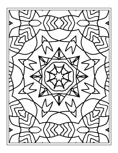 Floral coloring book for adults flower mandala coloring page