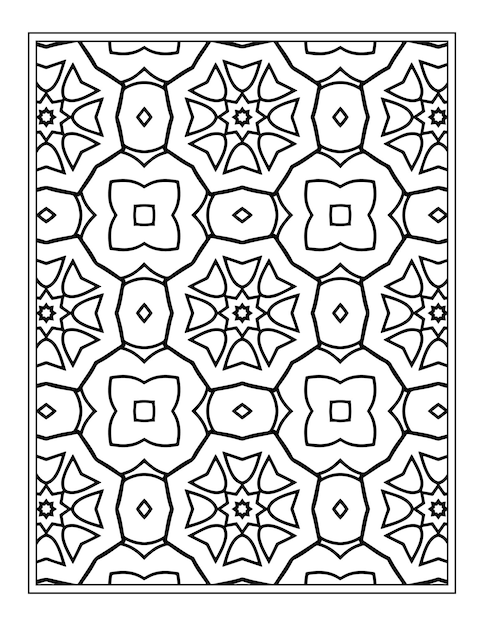 Floral coloring book for adults flower mandala coloring page