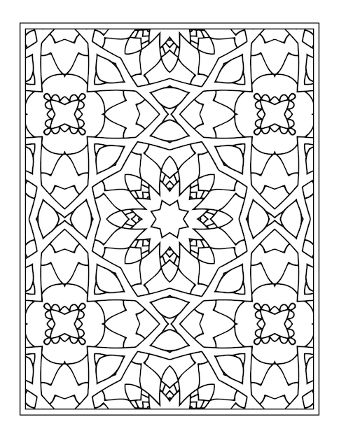 Floral coloring book for adults flower mandala coloring page