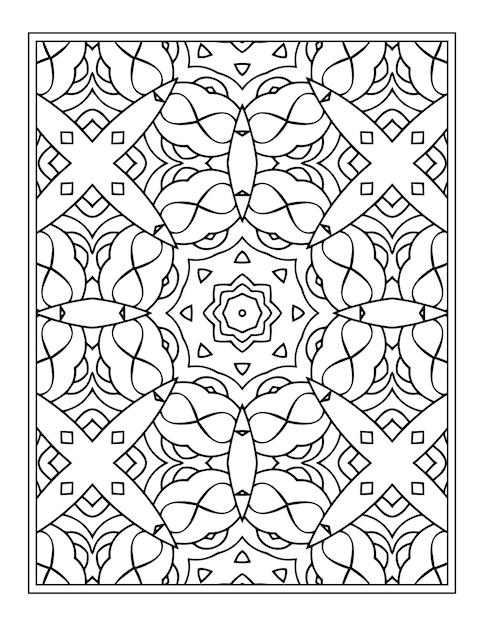 Floral coloring book for adults flower mandala coloring page