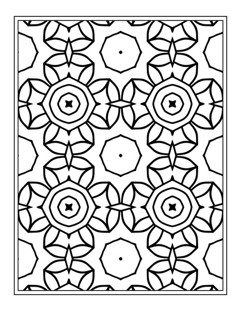 Floral coloring book for adults flower mandala coloring page