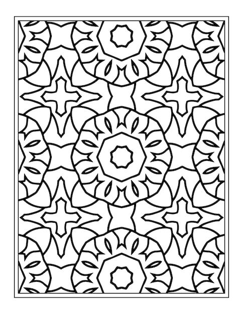 Floral coloring book for adults flower mandala coloring page