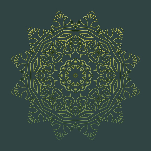 Floral colourful mandala relaxation patterns unique design Hand drawn pattern