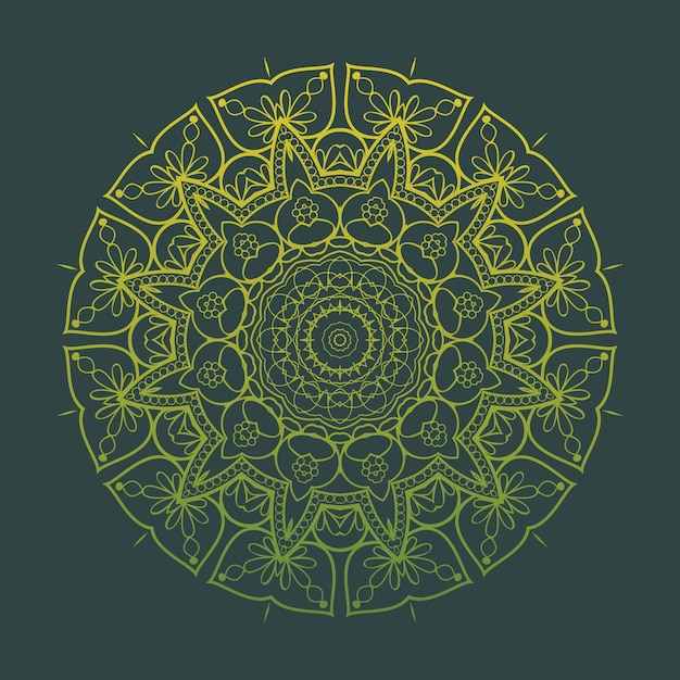 Floral colourful mandala relaxation patterns unique design Hand drawn pattern