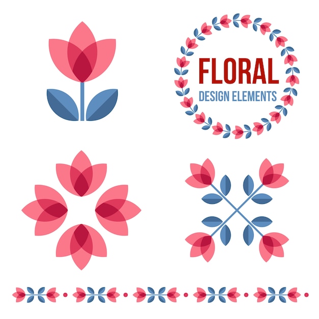 Floral design elements