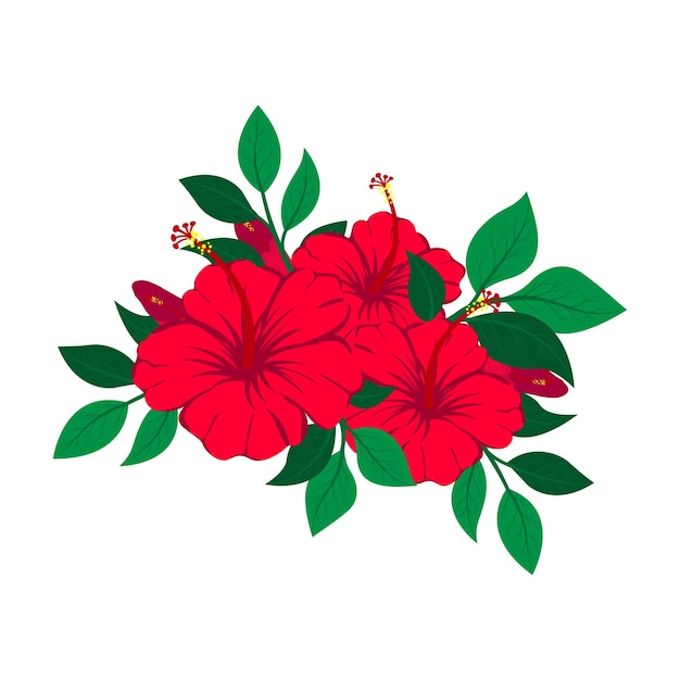 Floral design vector in illustration