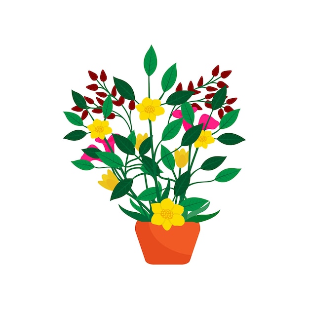 Floral design vector in illustration