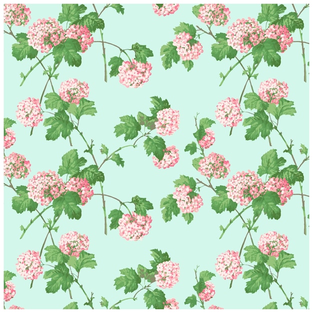 Vector a floral design with pink flowers on a green background