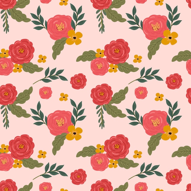 floral flower seamless pattern background