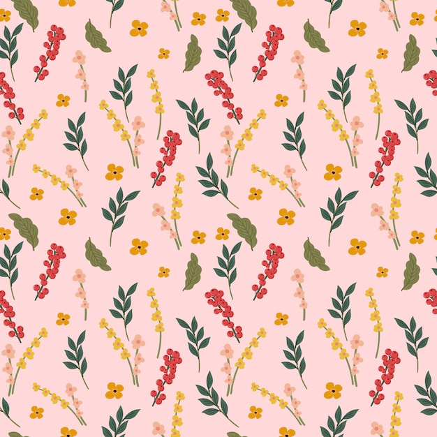 floral flower seamless pattern background