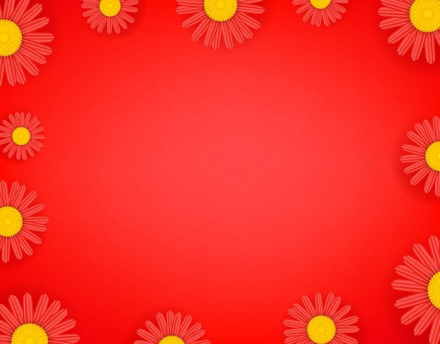 Floral frame background