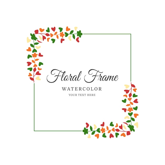 Floral frame design