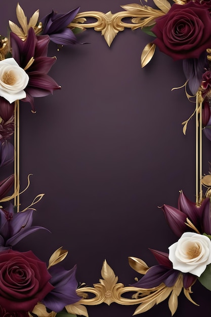 floral frame flower outline flower backgrounds