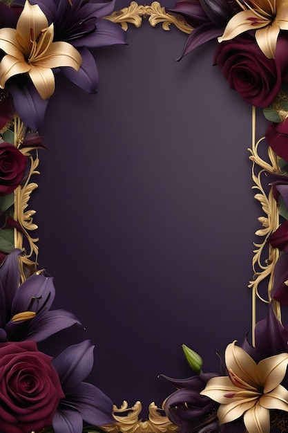 floral frame flower outline flower backgrounds