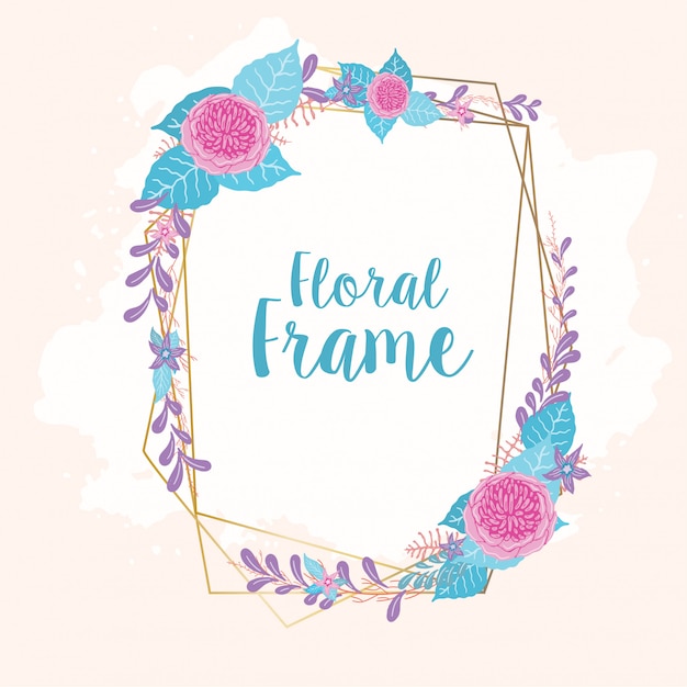  Floral Frame for wedding card