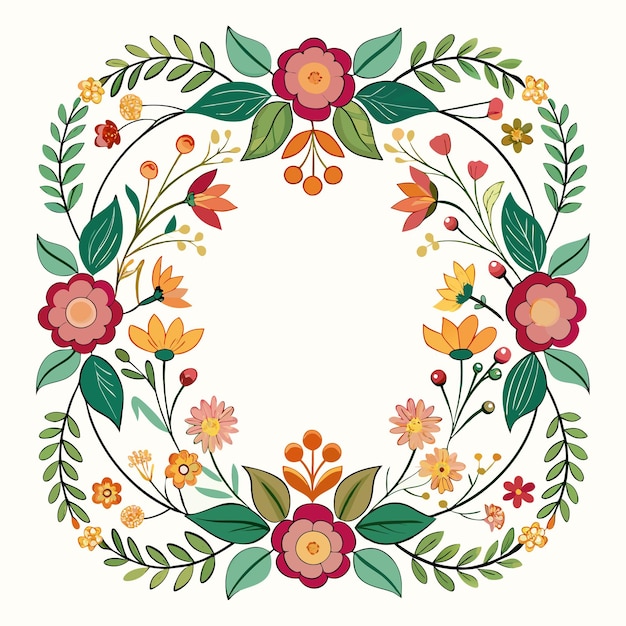 Floral frame