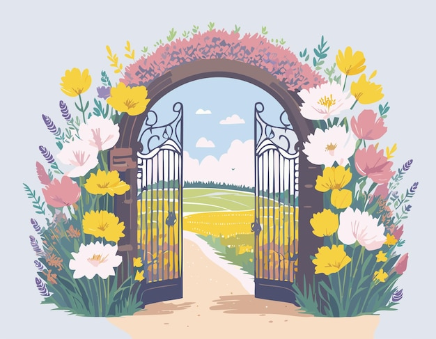 floral gate