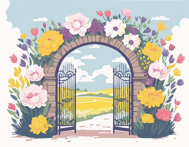 floral gate