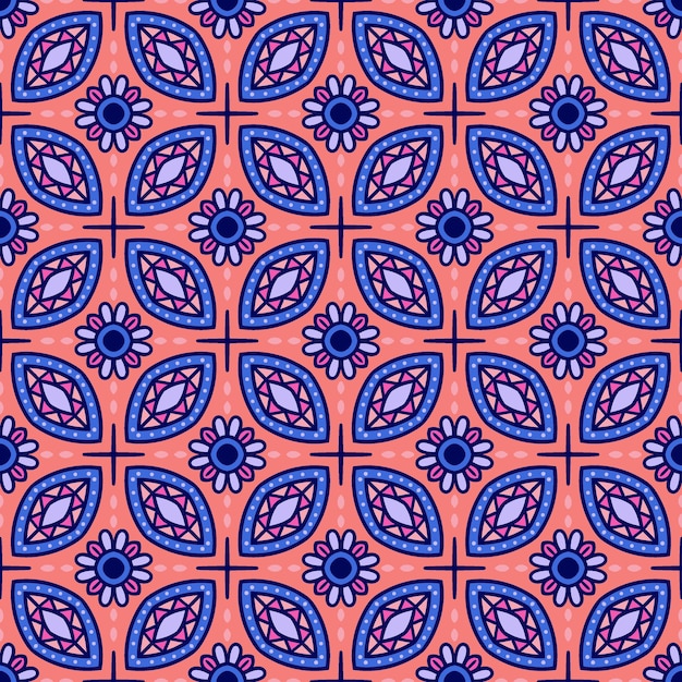 Floral geometric pattern Ethnic pattern