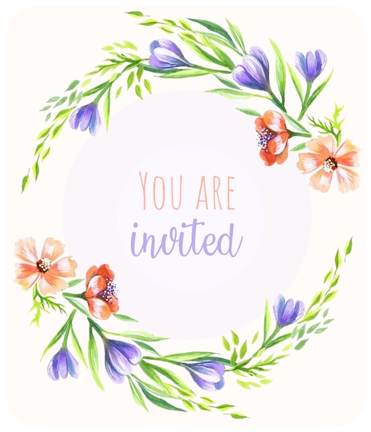 Floral Invitation Background