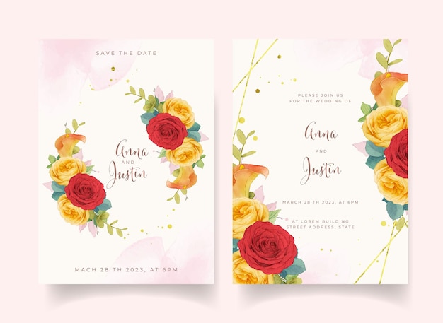 floral invitation card