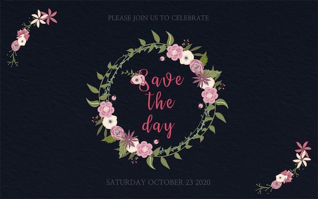 Floral invitation