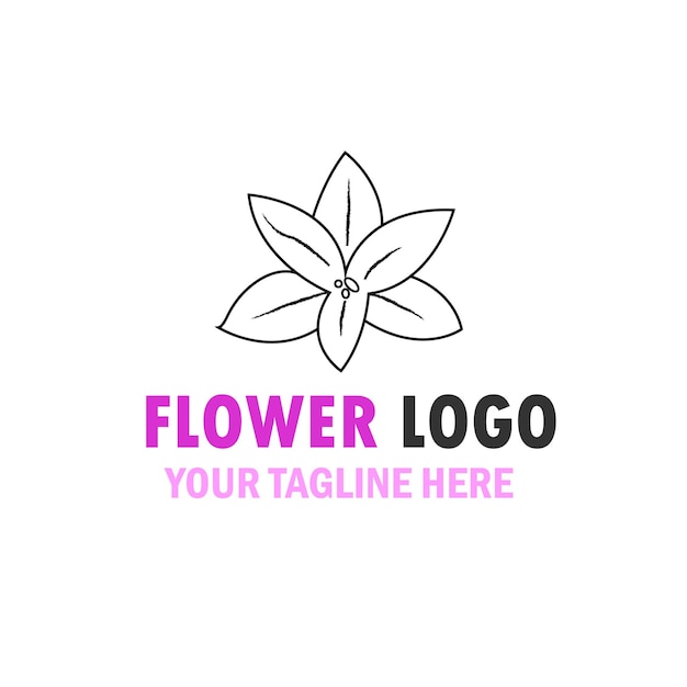 Floral logo for beauty and spa center