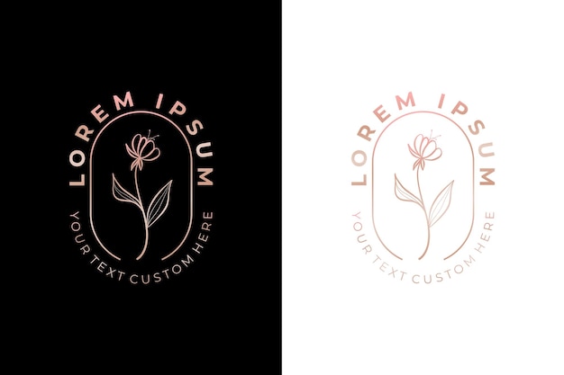 Floral logo design