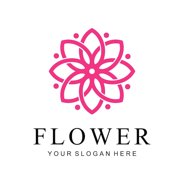 Floral logo vector