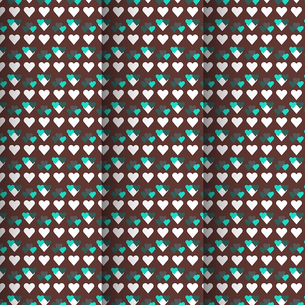 Floral love background pattern design