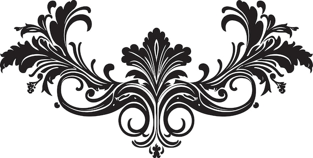 Floral Majesty Monochromatic Artistry for Royalty Palatial Bouquets Vector Design of Royal Decorati