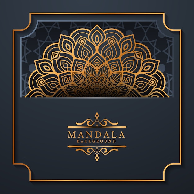 floral  mandala background arabesque style