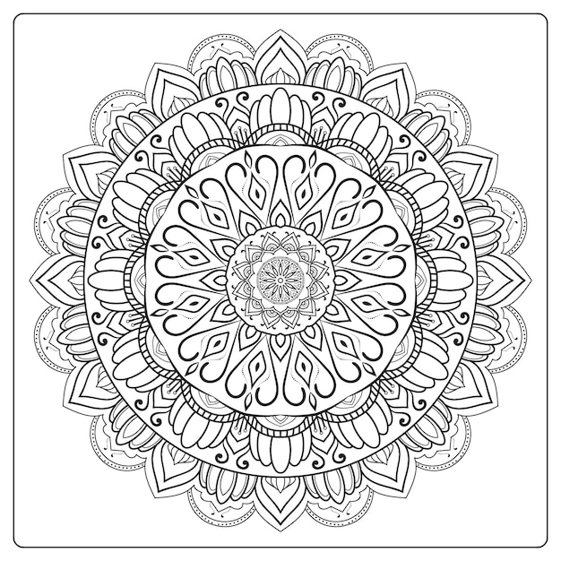 Floral Mandala background design